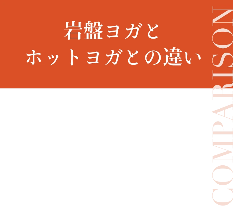 岩盤ヨガとホットヨガとの違い